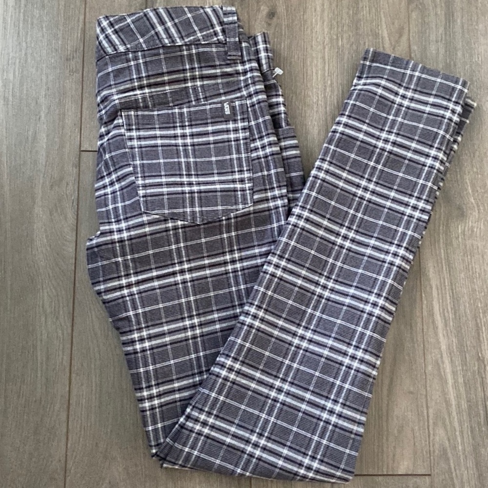 Vans Skinny Plaid Skater Jeans